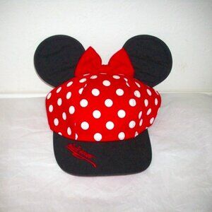 Disney Minnie Mouse Red Polka Dot Bow Hat